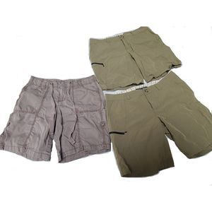 BUNDLE x3 shorts x2 EMS Green Cargo Sports Utility Pocket Hiking Khaki Shorts 4
